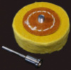 Круг полировальный D50 х 15 d3 мм насадка для гравера (жёлтый)