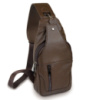 Сумка мужская кожаная через плечо Vintage 14390 Коричневая