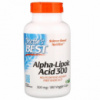 Альфа-липоевая кислота, 300 мг, Alpha-Lipoic Acid, Doctor's Best, 180 капсул