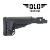 Приклад прямий TBS Shock від DLG Tactical Com Spec  з регульованим підщочником для АК-74 АК 47 АКМ чорний