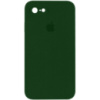 Чохол Silicone Case Square Full Camera Protective (AA) для iPhone SE 2 / 3 (2020 / 2022) / iPhone 8 / iPhone 7, Зелений / Army green - купити в...