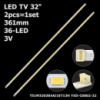 LED підсвітка TV 32« 361mm 36-led T51M320304AI1ET13H 4C-LB320T-PF2 2шт.