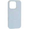 DM Чохол Silicone Case Thin Circle with MagSafe для iPhone 15 Pro Sapphire Blue