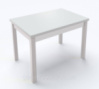 Стол обеденный раскладной Fusion furniture Марсель 900 Белый/Стекло белое