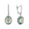 Серебряные серьги CatalogSilver с мистик топазом (2084655)