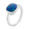 Серебряное кольцо CatalogSilver с опалом 2.986ct, вес изделия 2,66 гр (2133841) 18 размер