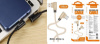 Кабель USB/TYPE-C REDDAX RDX-355 L+L круглий плетений каучуковий WHITE (1 м)