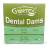 Хустки для коффердаму Дентал Дамс (Dental Dams) 36шт/уп, Heavy (0,22мм) (зелені) Vortex