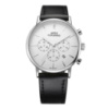Чоловічий годинник Forsining 8312 Black-Silver-White з хронографом та календарем