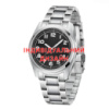 Чоловічий механічний годинник Awarder 055 Silver-Black зі сталевим браслетом та мінеральним склом