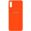 Чохол Silicone Cover Full Protective (AA) Для Samsung Galaxy A02 ( Помаранчевий / Neon Orange) - купити в SmartEra.ua