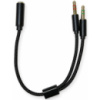 DM AUX разгалужувач 3.5mm (M/F) Black