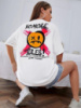 Жіноча біла футболка з ДТФ | 59-015