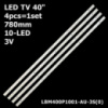 LED підсвітка TV 40« 780mm 10-led 3V EVERLIGHT LBM400P1001-AU-3S(0) SAMSUNG 2015CHI396 3228 09 REV1.1 151 1шт.