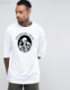 Футболка з мерчем біла - 58-144