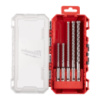 Набір бурів SDS-PLUS MX4 PACKOUT MILWAUKEE, (діаметри 5/5/6/7/8мм) (5шт), (заміна на 4932500064) пластиковий кейс