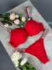 Комплект Victoria's Secret 2402 Push-Up Bra червоний