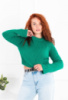 Жіночий зелений светр