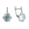 Серебряные серьги CatalogSilver с натуральным топазом 9.3ct (2049319)