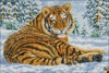 Схема для вышивки Тигр на снегу