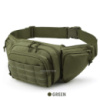 Тактична нагрудна поясна сумка бананка на пояс з MOLLE зелена green.