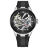 Чоловічий годинник Pagani Design PD-YS030 Silver-Black Rubber з сапфіровим склом та автопідзаводом