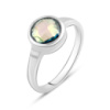 Серебряное кольцо CatalogSilver с мистик топазом 1.5ct, вес изделия 2,74 гр (2084976) 17.5 размер
