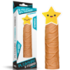 Супер реалістична коричнева насадка на член із кібершкіри «Add 1» Pleasure X Tender« від LoveToy
