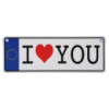 Номер для авто «I Love You»