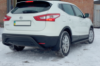 Задняя дуга AK007-1 Черная (Нержавейка) для Nissan Qashqai 2014-2021 гг
