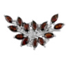 Серебряная брошка CatalogSilver с натуральным гранатом 4.608ct (2112259)