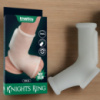 Насадка на пеніс Vibrating Silk Knights Ring White вибрируюче ерекційне кільце з муфтою для мошонки