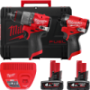 Набір інструментів M12 FPP2A2-402X FUEL POWER PACK IN2 (Дриль-шуруповерт M12 FPD2, Гвинтокрут 1/4« HEX M12 FID2, заряд.пристрій,