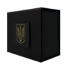 Подарункова картонна коробочка для годинника Boxes чорна з тризубом (1000-0368)