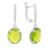 Серебряные серьги CatalogSilver с хризолітом (60002315)
