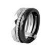Серебряное кольцо CatalogSilver с керамикой, вес изделия 4,99 гр (2048220) 17.5 размер