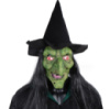 Маска латексная реалистичная на Хэллоуин Баба Яга 13654 зеленая