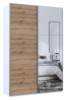 Шкаф-купе двухдверный Doros G-Caiser 160х60х240 см Белый/Дуб евок/1 Зеркало (DRS-011021)