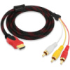 Кабель HDMI to 3RCA 1.5m Black/Red (Код товару:43552)