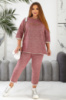 Костюм жіночий домашній, колір бордовий, 257R44