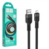 Кабель HOCO U110  Lightning 2,4A 1,2m Черный