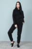 Жіночий утеплений костюм спортивний «WhyNot» оптом I Норма і батал Чорний, 42-44
