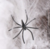 Паутина с пауками на Хэллоуин 5218 белая 20 г 2 паука