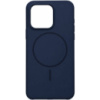 DM Чохол Silicone Case Thin Circle with MagSafe для iPhone 15 Pro Sapphire Blue