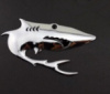 Наклейка-эмблема 3D «Акула 2» для автомобиля, хромированный метал.
