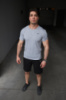 Комплект чоловічий Nike: футболка сіра + шорти чорні (9852144482)