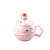 Чашка фарфоровая Space Walk 400мл с крышкой и ложкой Розовый HPCY8282P