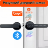 Умный дверной замок с Bluetooth кодовый KHS-GM3 биометрический с отпечатком пальца, черный