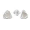 Серебряные серьги CatalogSilver с натуральным перламутром, фианитами (2184676)