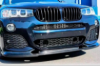 Накладка на передний бампер (для M-Sport, Карбон) для BMW X4 F26 2014-2018 гг